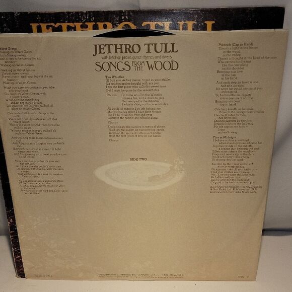 Jethro Tull 'Songs from the Wood' Vinyl Record - Picture 3 of 6